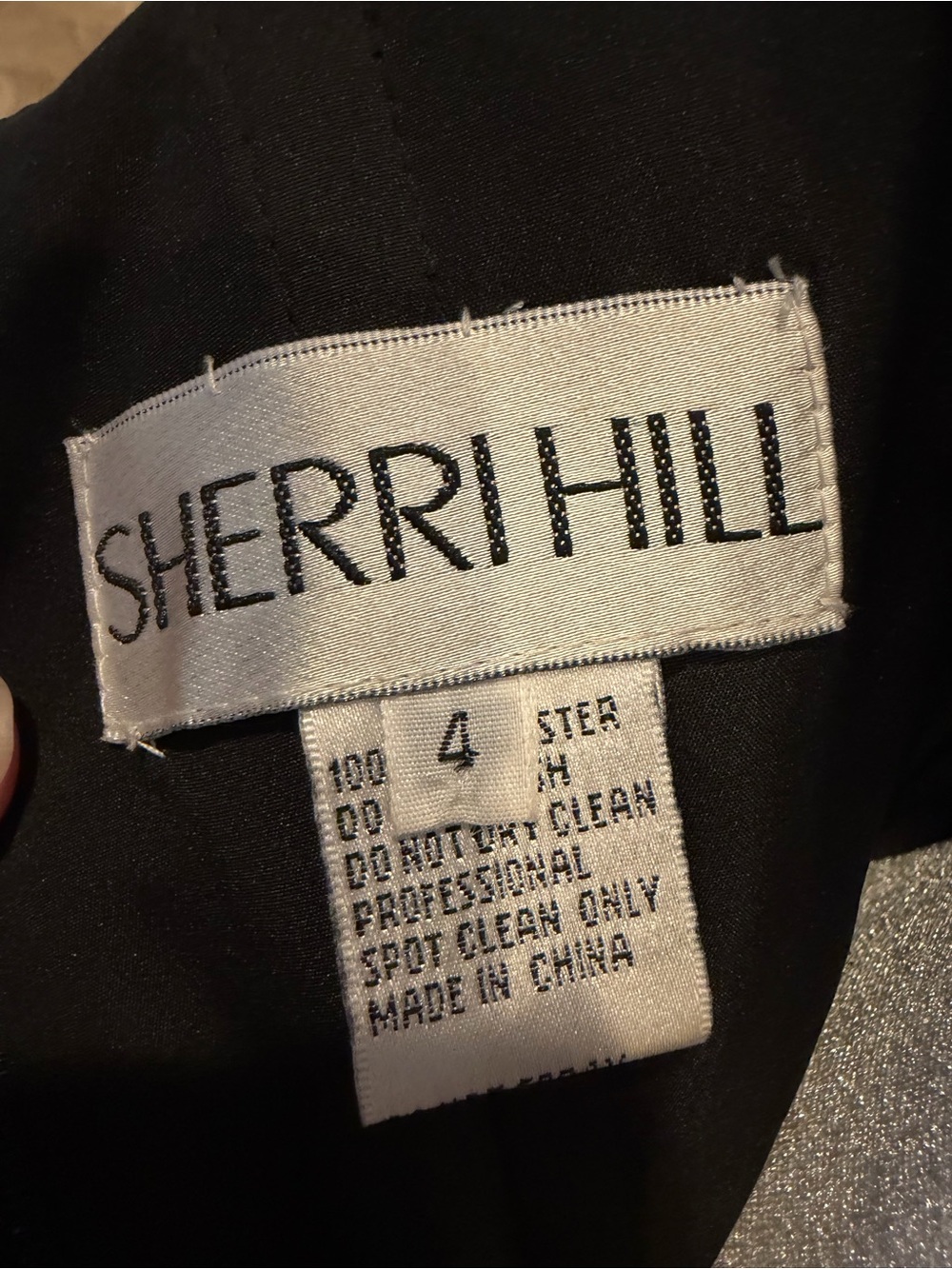 Sherri Hill 51834 High Low Black Lace Embroidered Floral Prom Dress Gown Size 4 - Picture 4 of 15